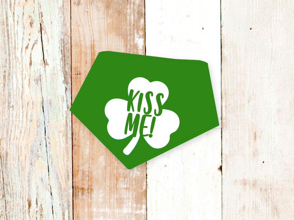 "Kiss Me" Dog Bandana