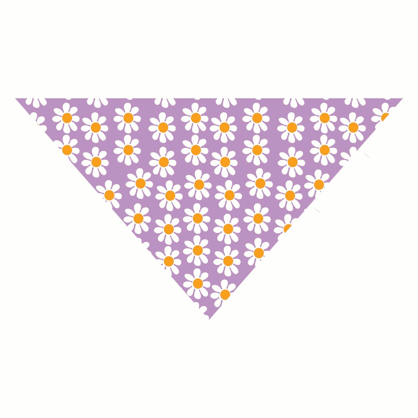 Bandana para perro con margaritas de lavanda