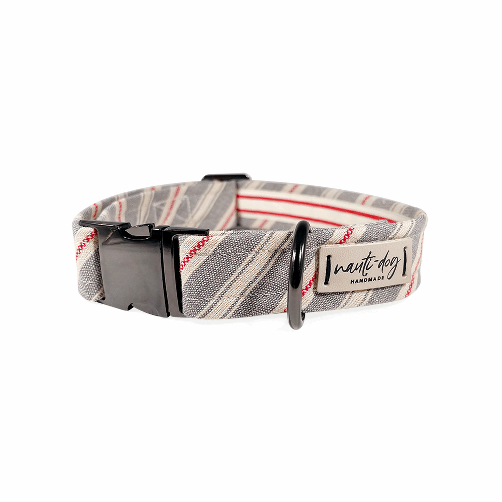 Collier pour chien Liberty à rayures tissées patriotiques américaines et boucle martingale