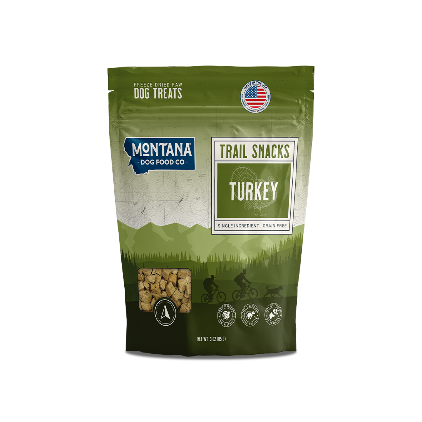 Snacks de hígado de pavo crudo liofilizado para perros (premios) de 85 g