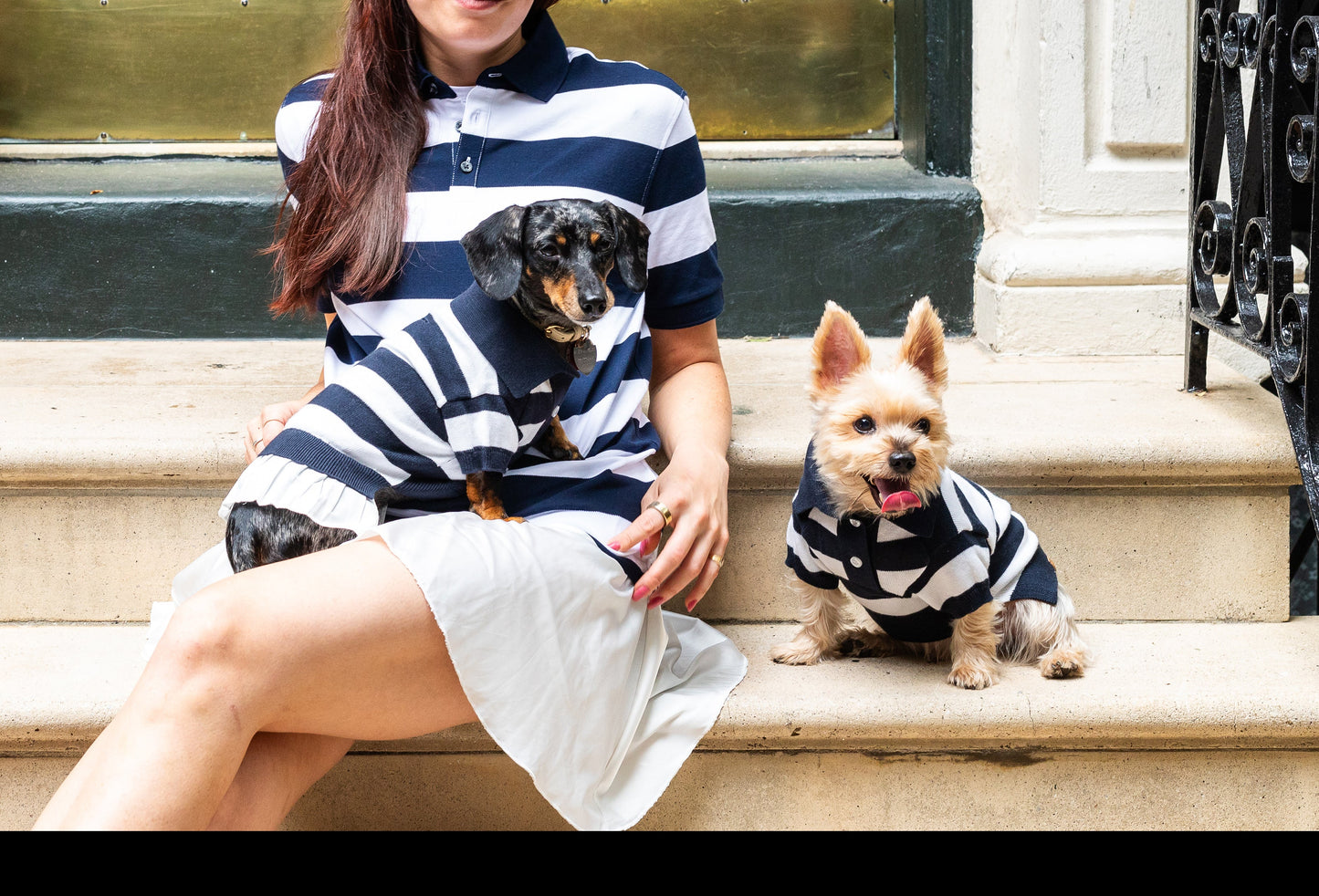 Vestido polo de mezcla de cachemira 'Gladys' 