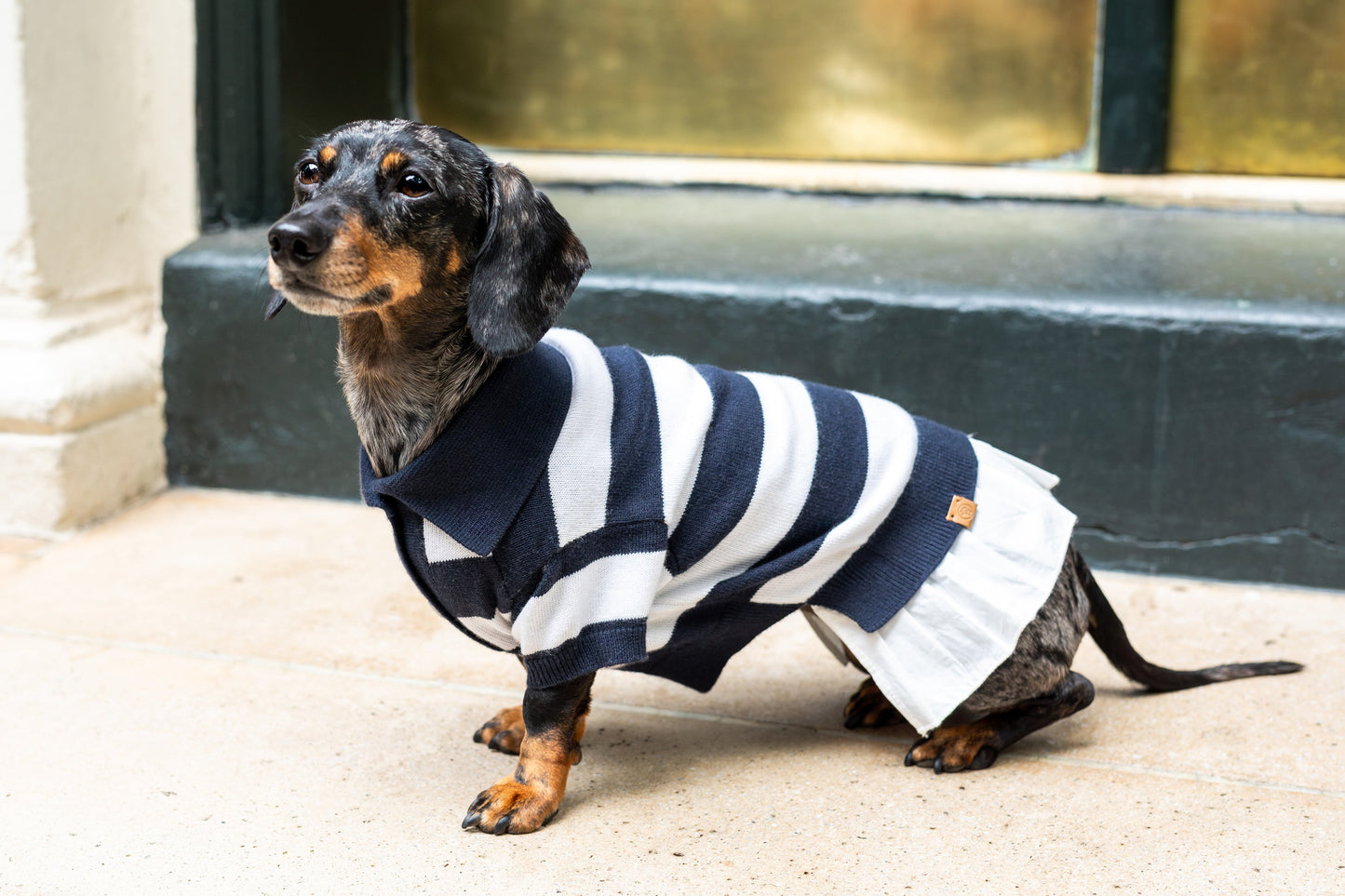 Vestido polo de mezcla de cachemira 'Gladys' 