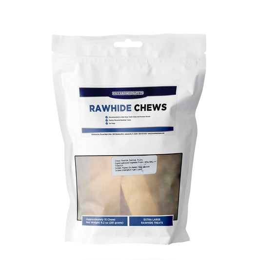 Piccardmeds4pets Rawhide Dental Chews for XL Dogs Over 50lbs.