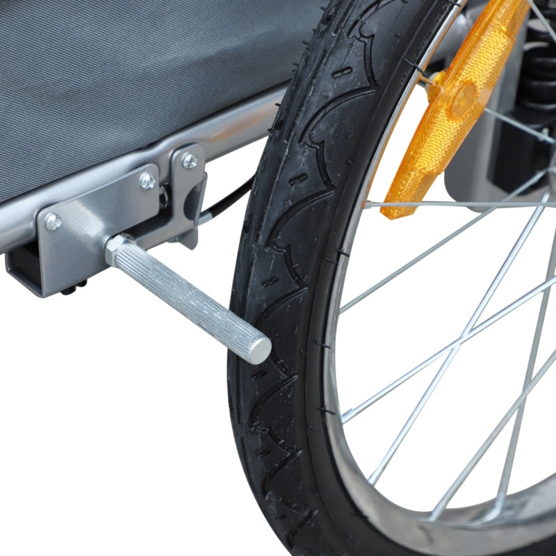 Remolque de bicicleta para perros con suspensión