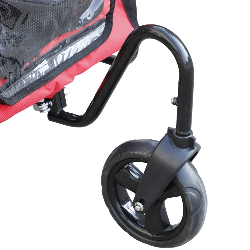 Poussette-vélo/poussette de jogging 2 en 1 à 3 roues pour animaux de compagnie
