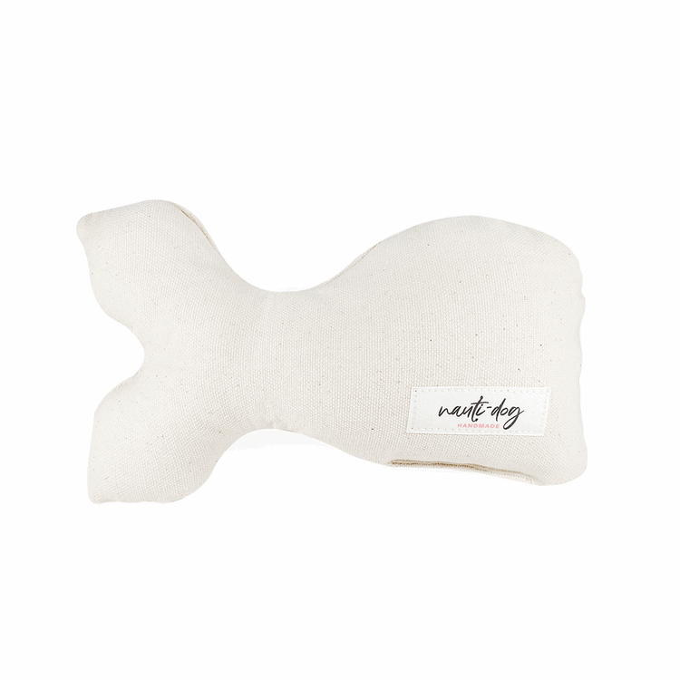 Juguete para perros Wubby con chirriador de peluche de nácar