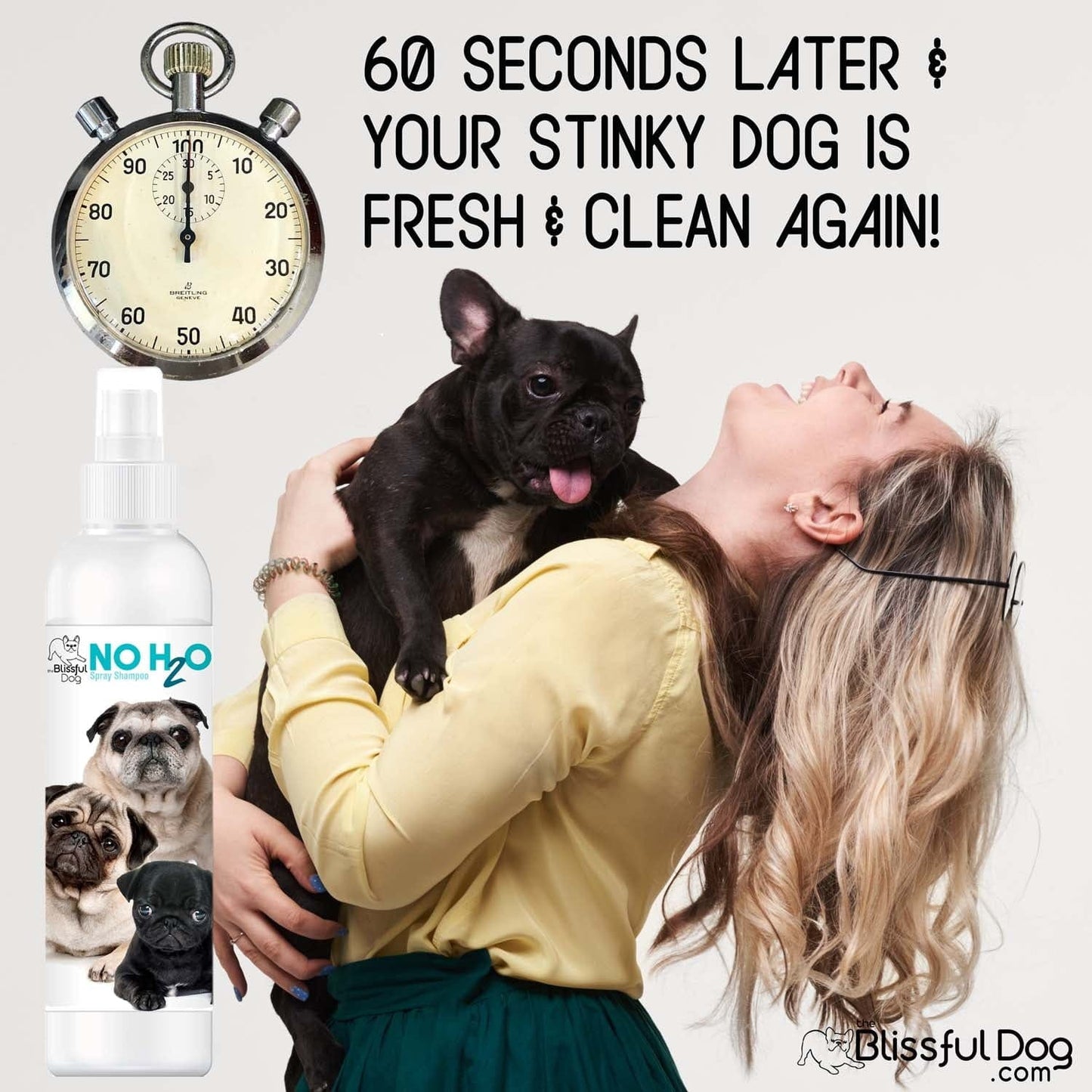 Shampoing pour animaux sans H2O Spray 