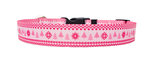 Collier pour chien rose clair nordique