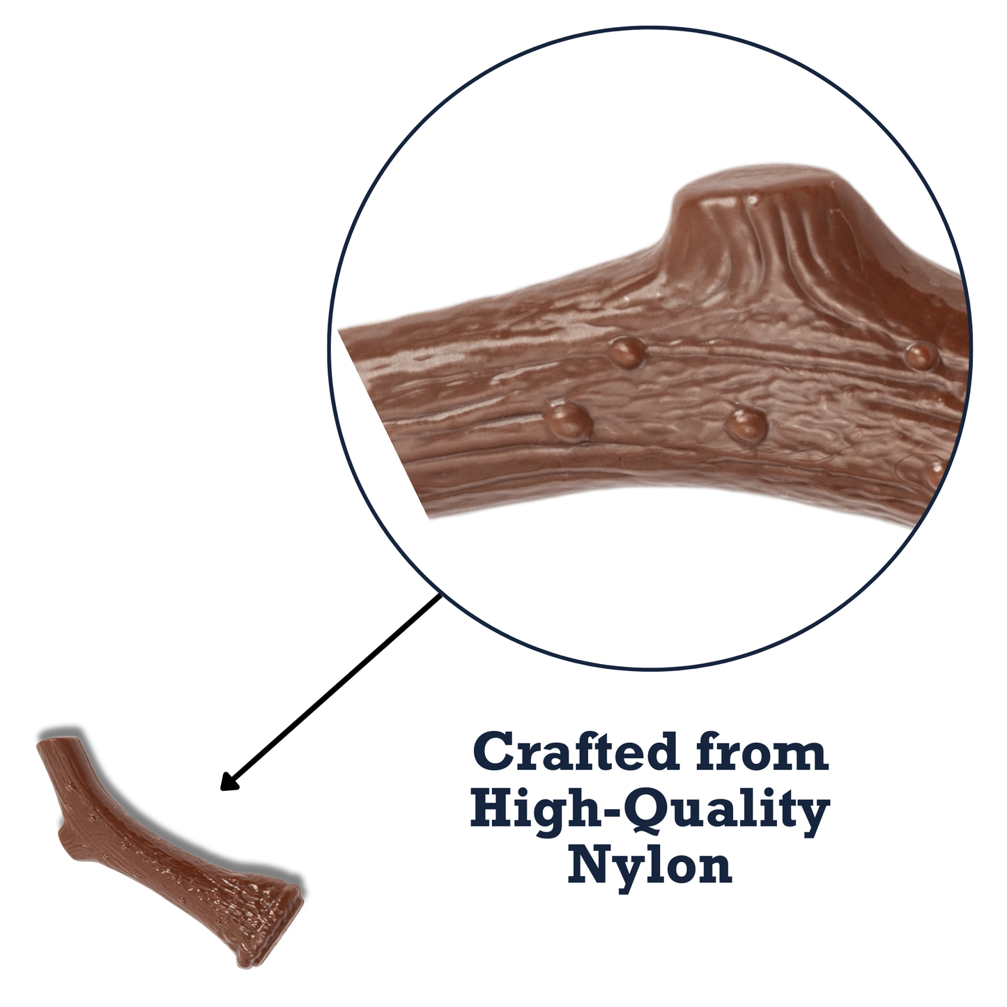 Country Living Nylon Antler Dog Chew Toy – with Natural Chicken Flavor
