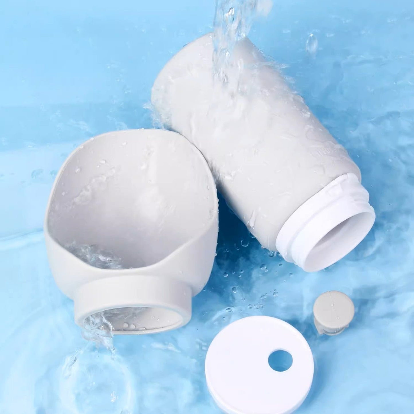 Botella de agua plegable portátil para mascotas Milou &amp; Lumi