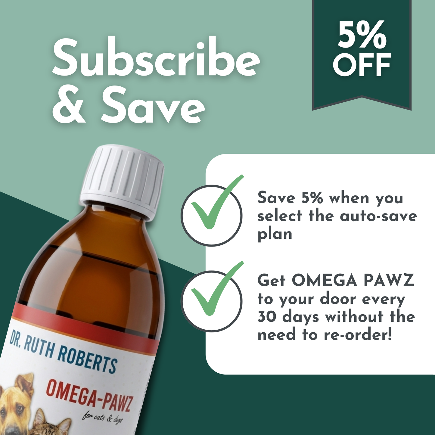 Omega Pawz - Aceite Omega 3 líquido para perros y gatos