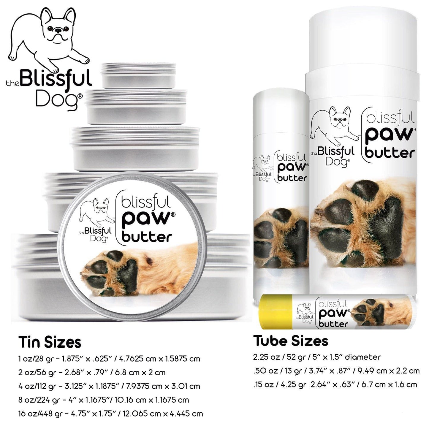Baume pour pattes Blissful Paw® : Hydrate les coussinets rugueux et secs