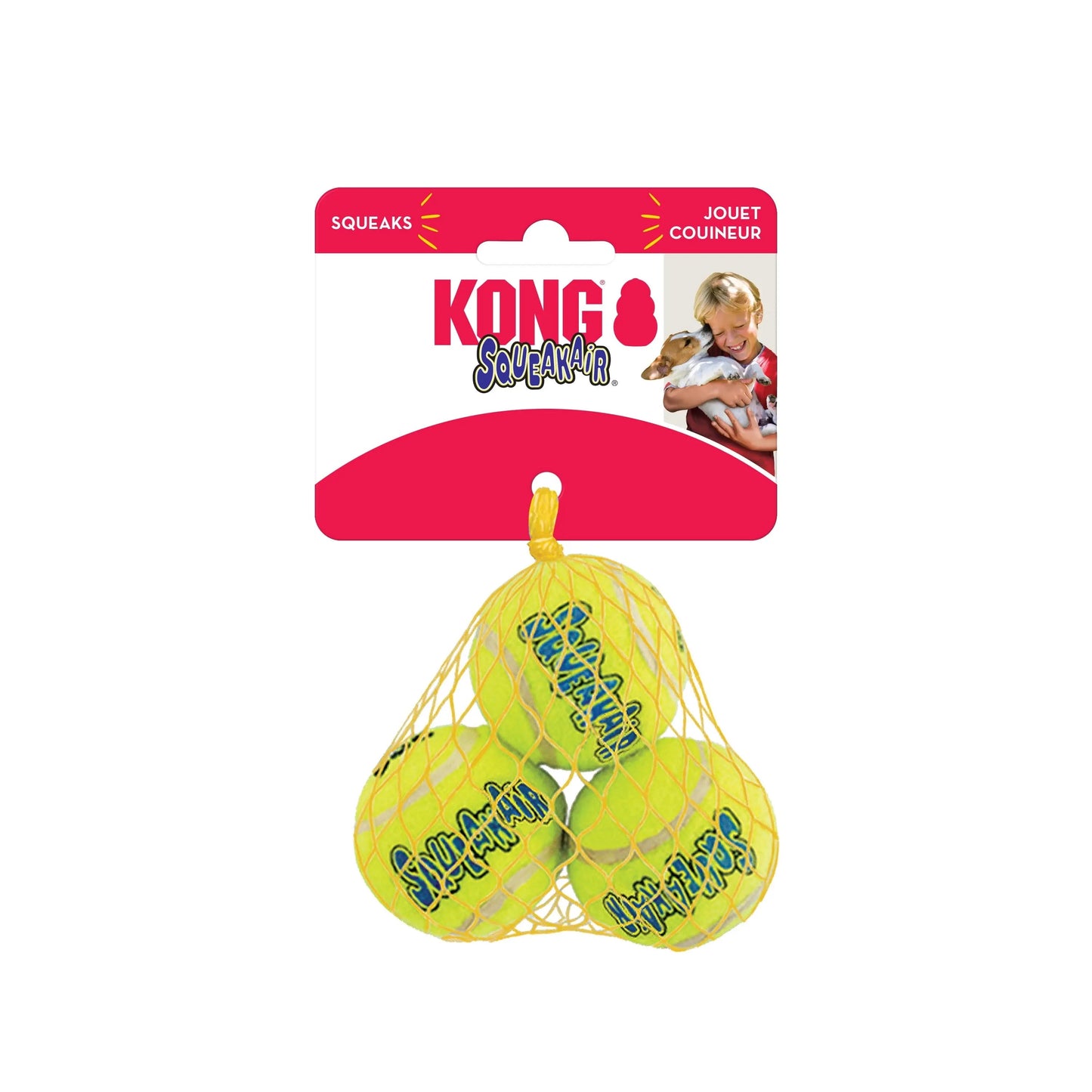 Balles couineuses Squeakair® pour chien, petite taille, lot de 3