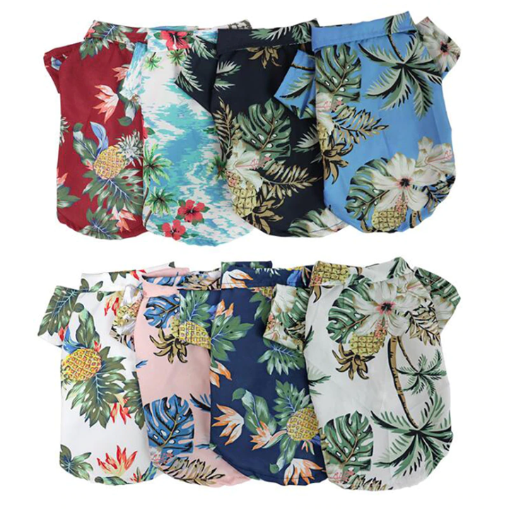 Camisas hawaianas para mascotas
