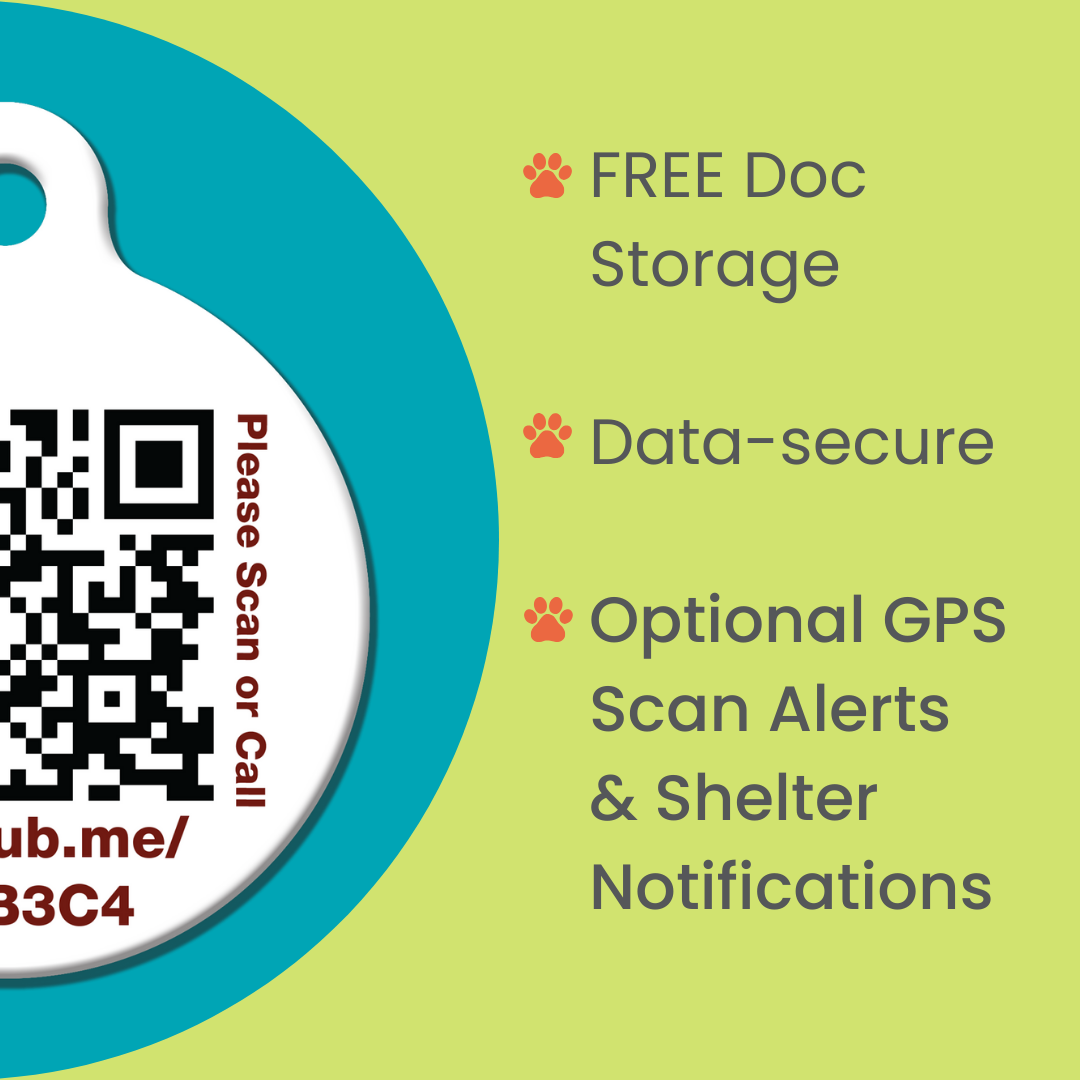 Identification QR pour animaux de compagnie : Carte de transport pour cage