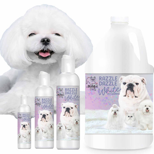 Champú blanco para mascotas Razzle Dazzle