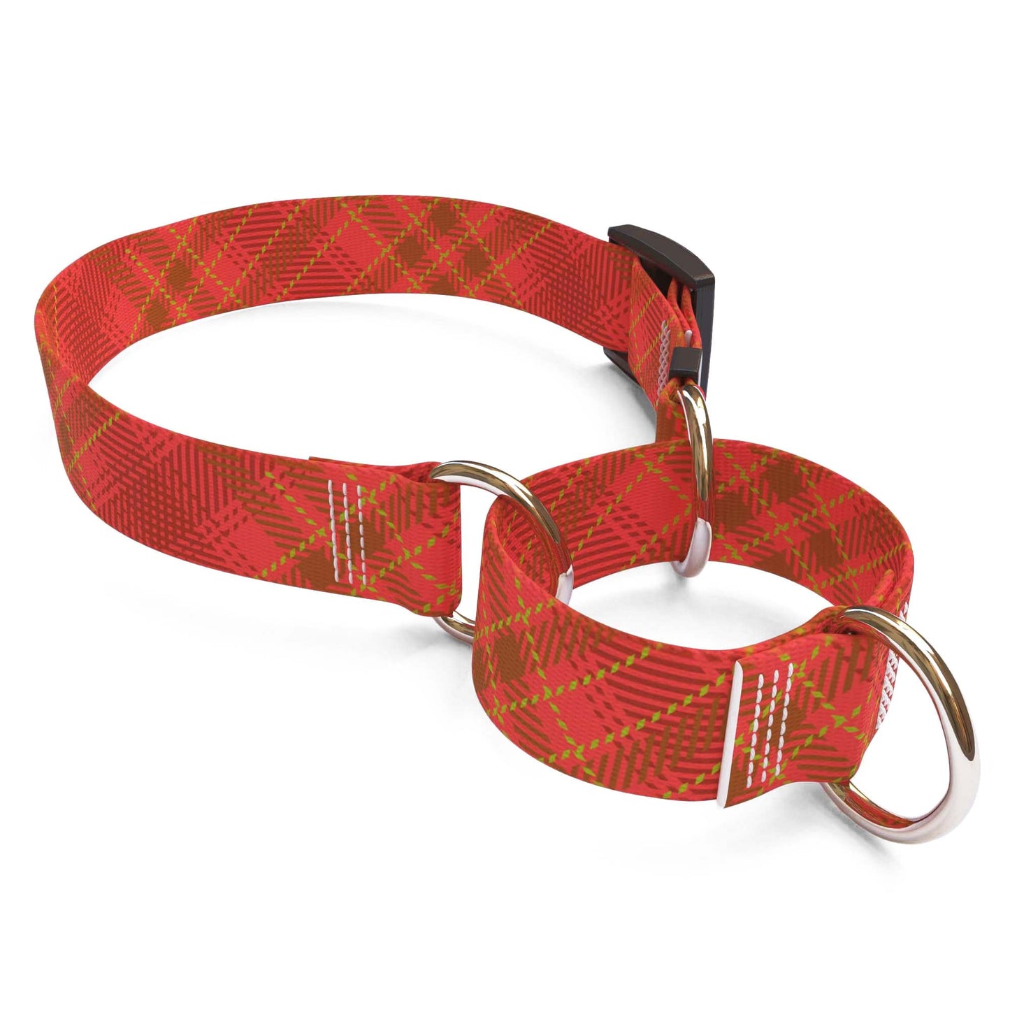 Collier pour chien à carreaux kilt rouge