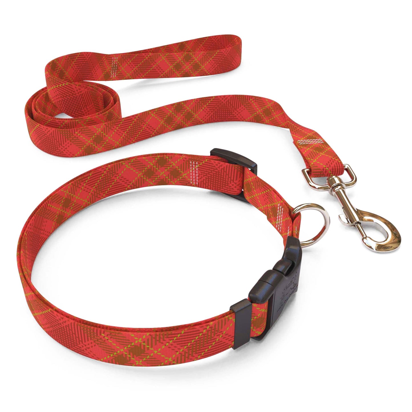 Collier pour chien à carreaux kilt rouge