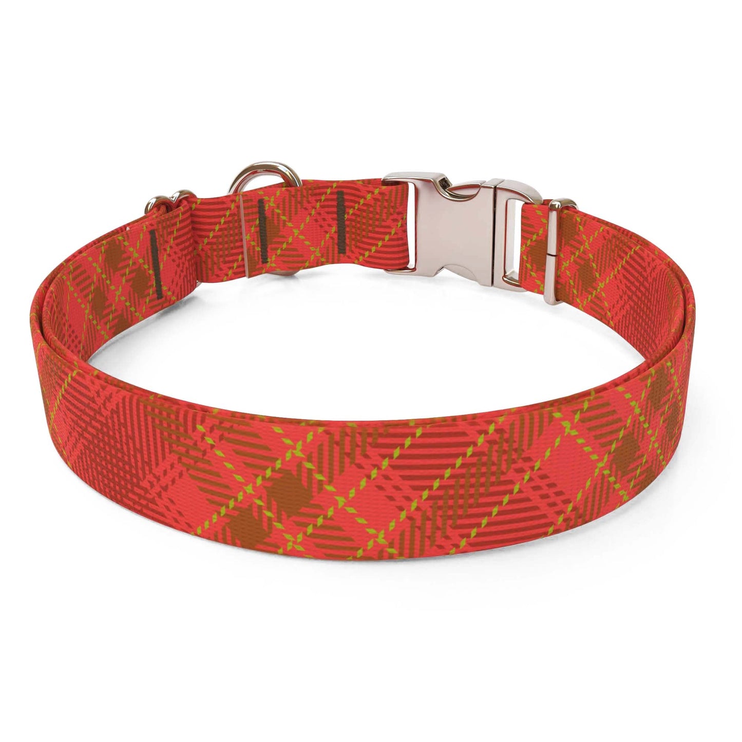 Collier pour chien à carreaux kilt rouge