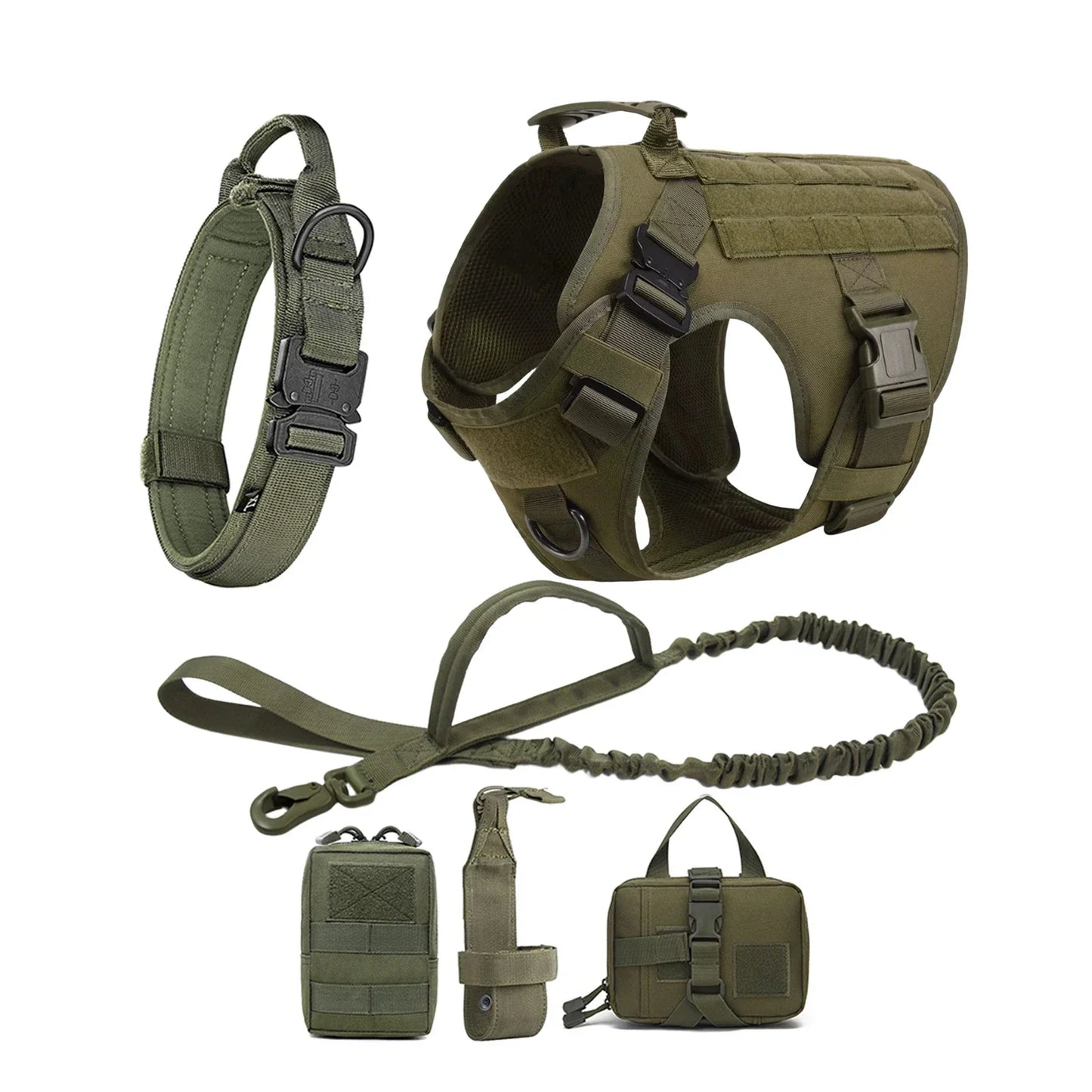 Conjunto de arnés y correa tácticos para perros Ultimate Explorer