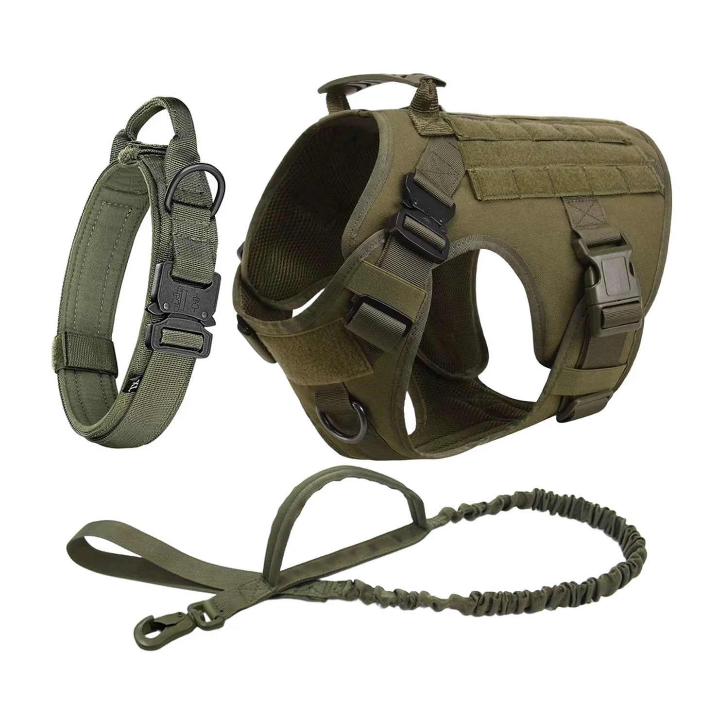 Conjunto de arnés y correa tácticos para perros Ultimate Explorer