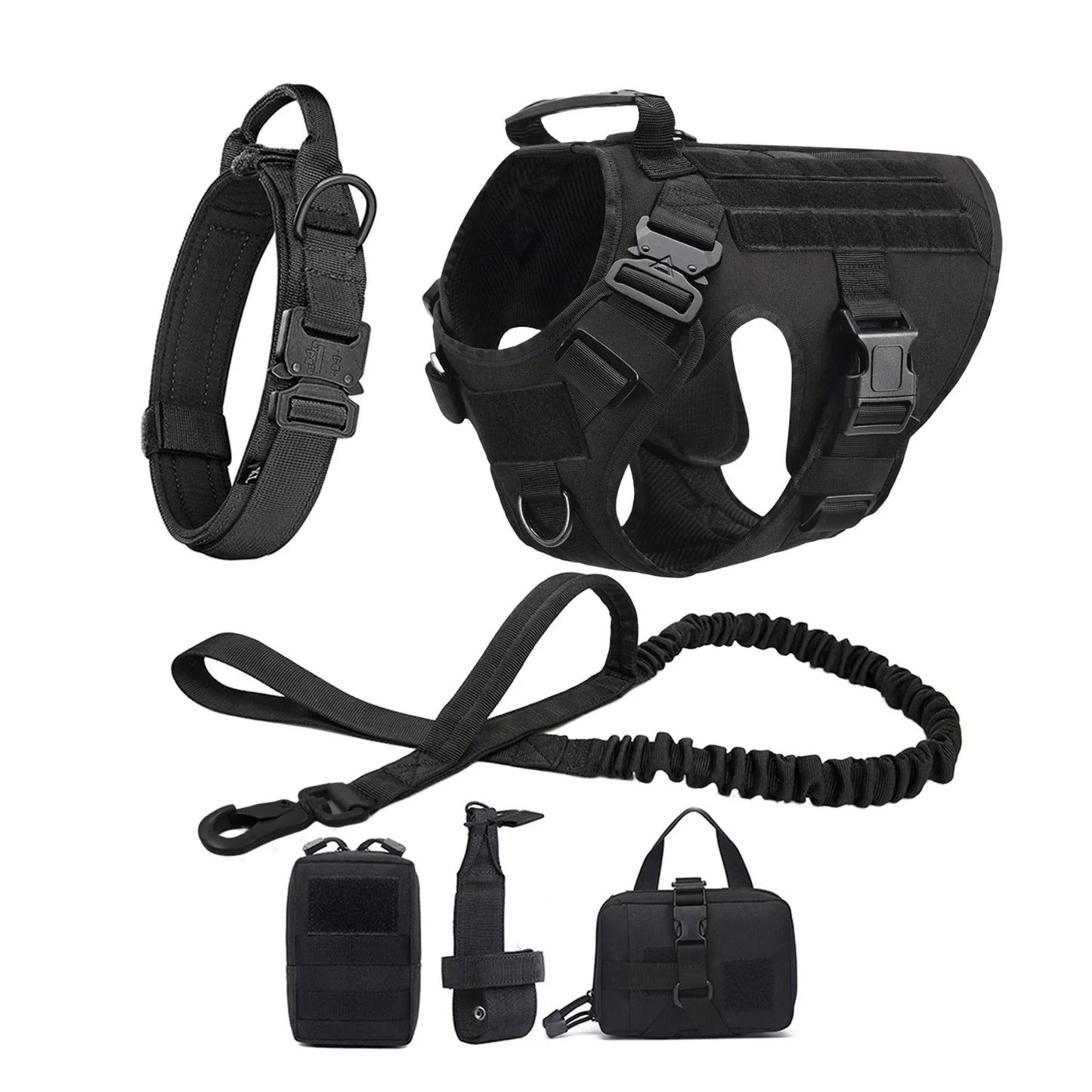 Conjunto de arnés y correa tácticos para perros Ultimate Explorer
