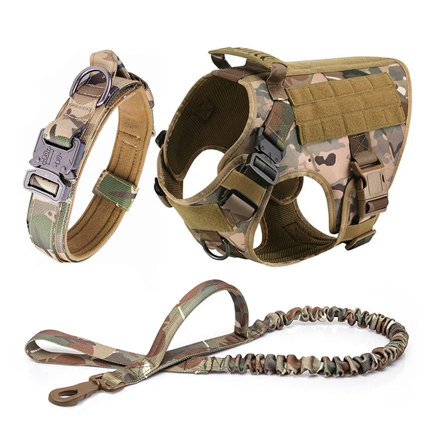 Conjunto de arnés y correa tácticos para perros Ultimate Explorer