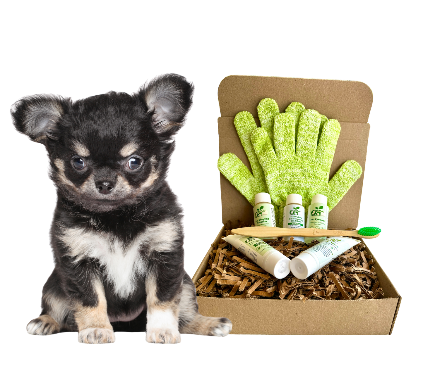 4-PERROS PELUDOS *KIT DE ASEO SENSIBLE