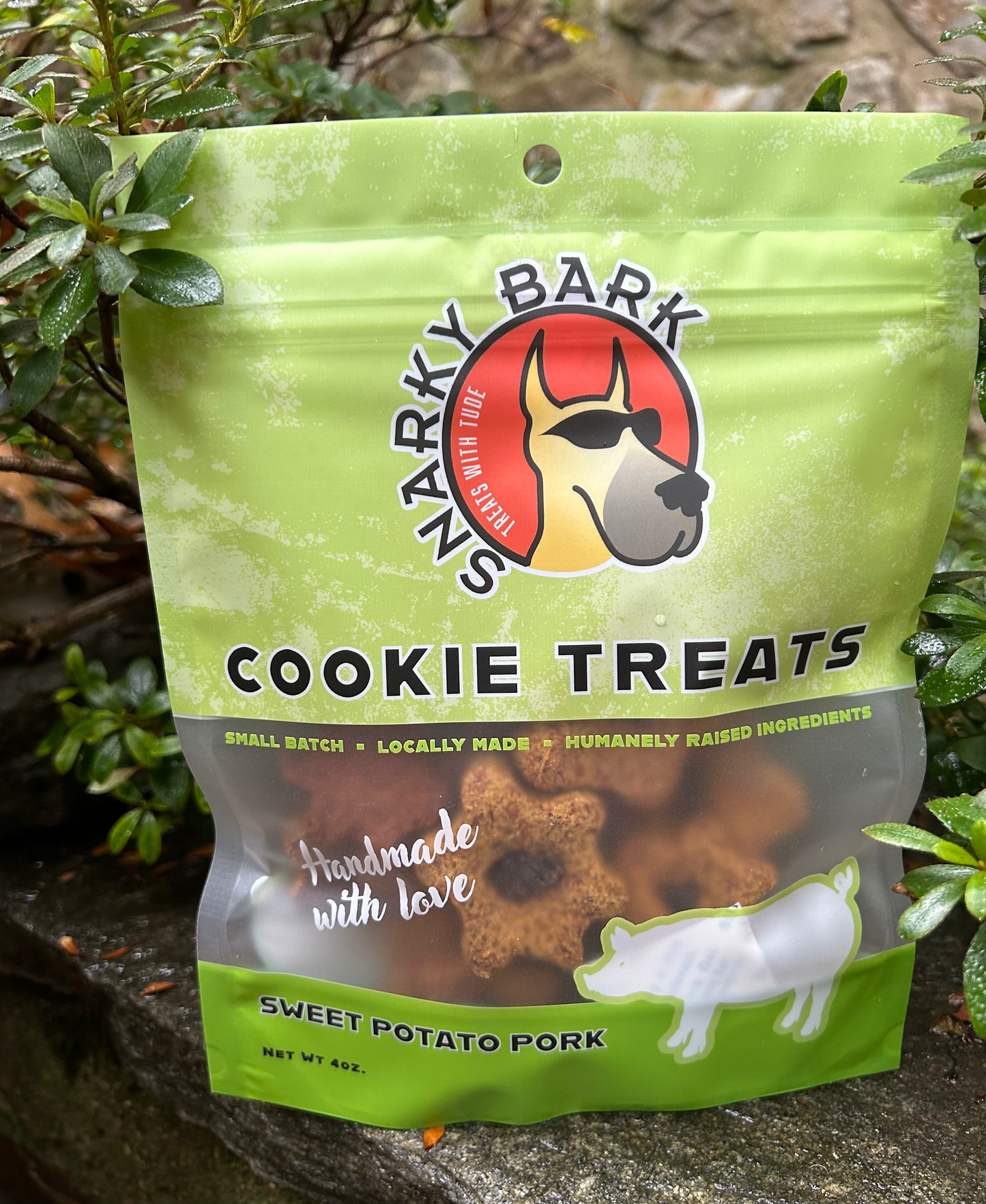 Biscuits au porc et à la patate douce Snarky Bark