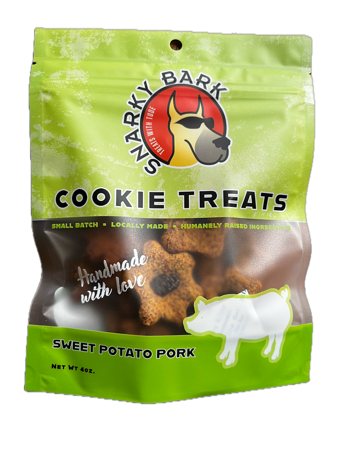 Biscuits au porc et à la patate douce Snarky Bark