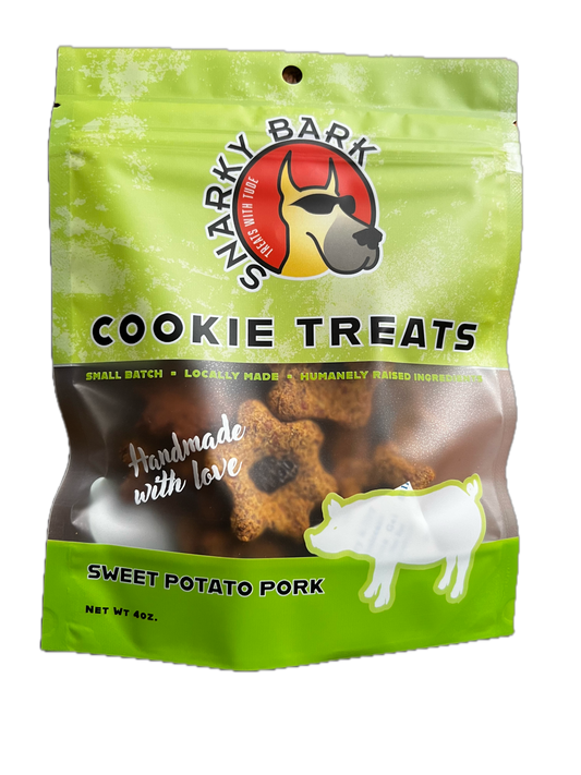Biscuits au porc et à la patate douce Snarky Bark