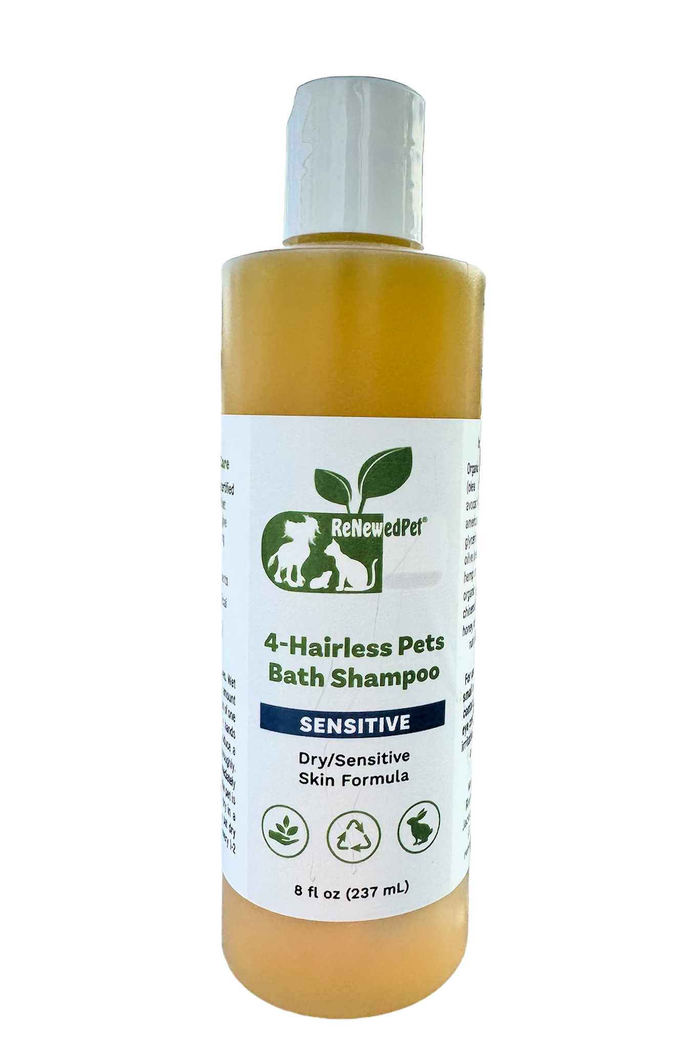 4-SHAMPOING SENSIBLE POUR ANIMAUX SANS POILS