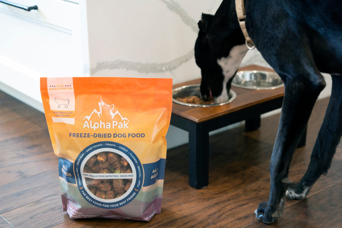 Nourriture crue lyophilisée de qualité supérieure pour chiens au bœuf