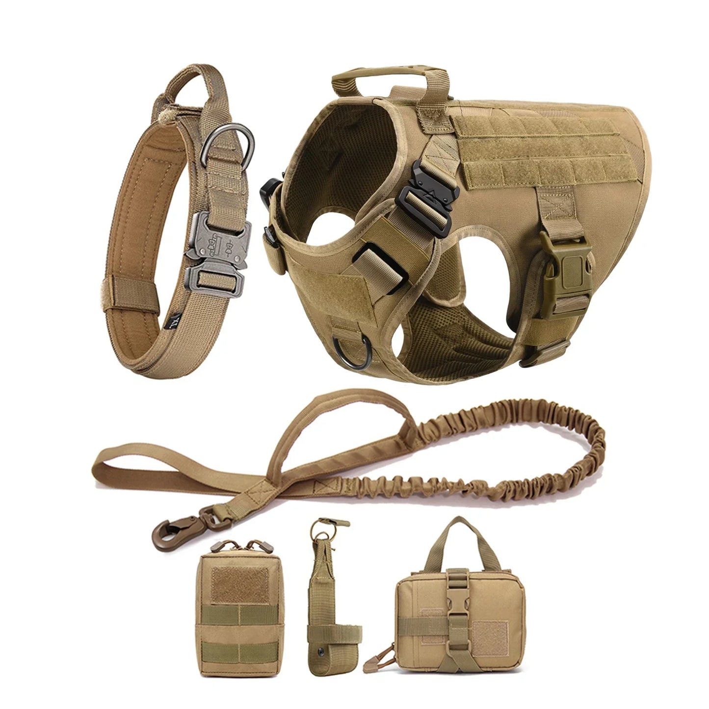 Conjunto de arnés y correa tácticos para perros Ultimate Explorer