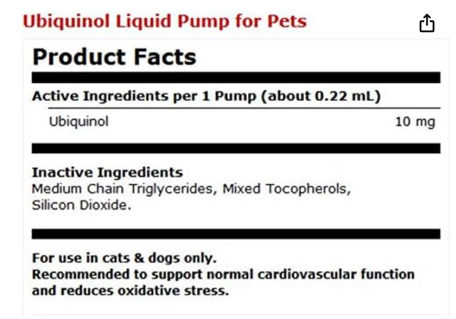 SALUD CELULAR / Ubiquinol para mascotas