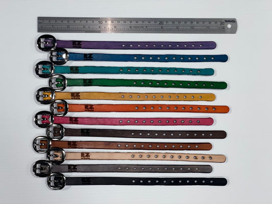 Colliers pour chiots en cuir véritable (lot de 12)