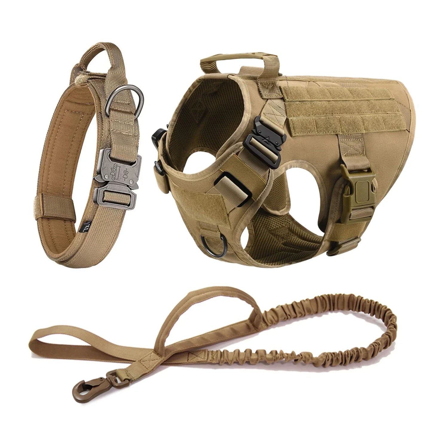 Conjunto de arnés y correa tácticos para perros Ultimate Explorer