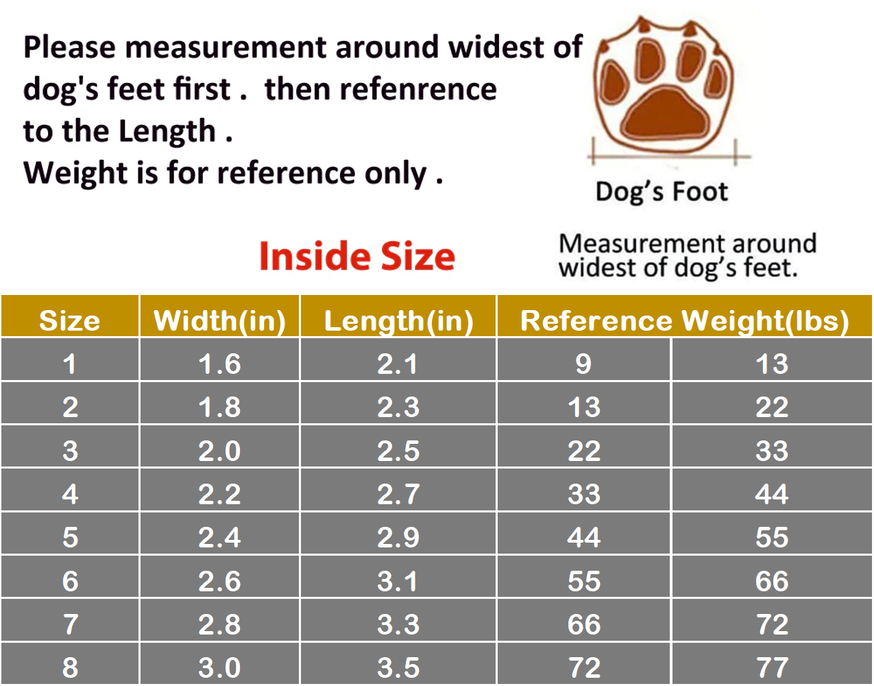 Chaussures/bottes imperméables pour chiens de taille moyenne à grande
