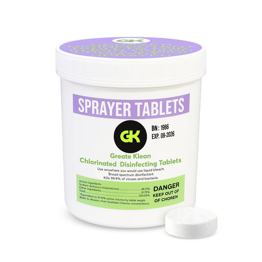 Disinfecting Sprayer Tablets For Klean Guard Pro-X & Mini Smart Sprayer