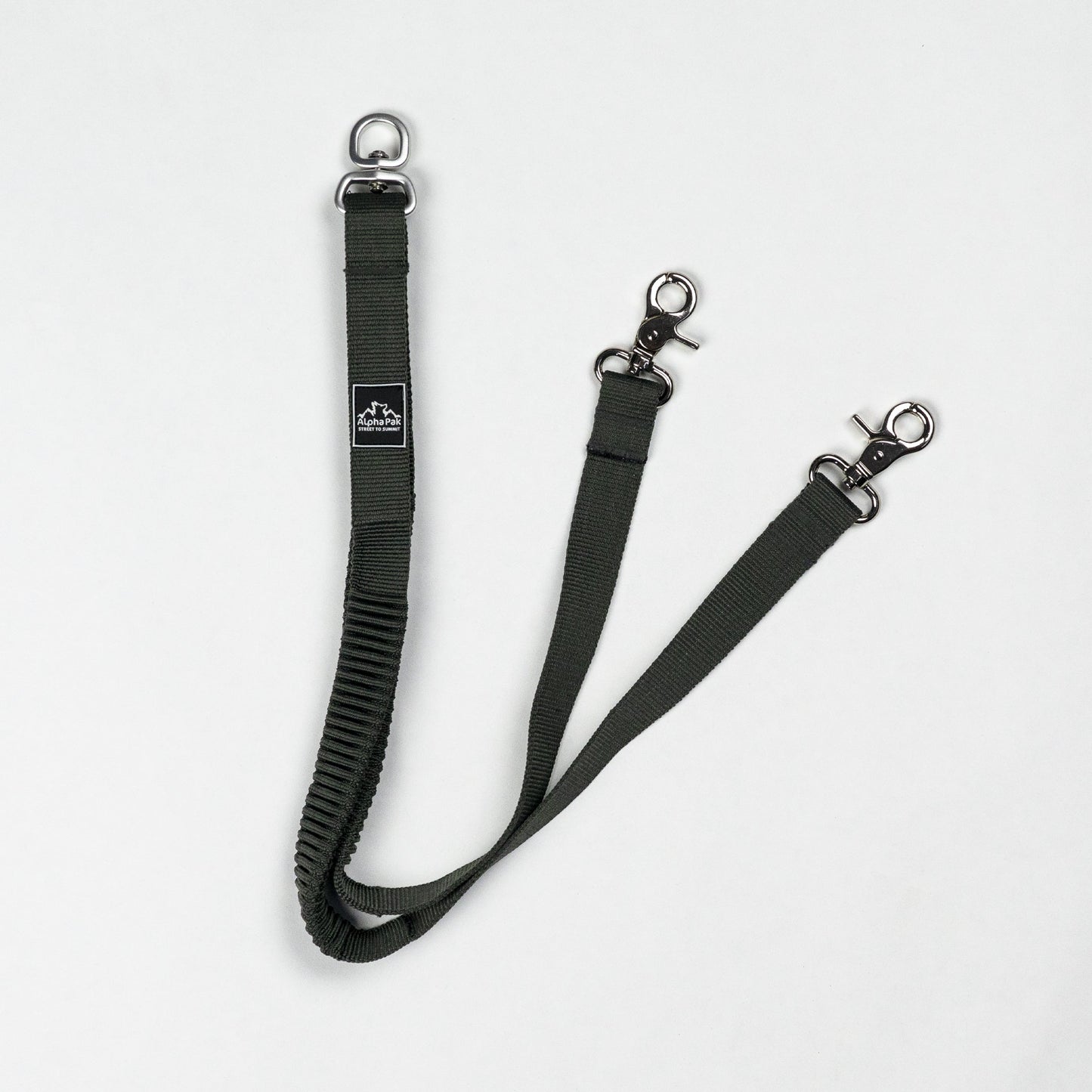 Acoplador elástico para correa de perro Teton gris oscuro