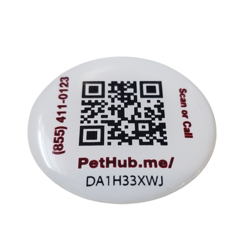 Étiquette d'identification pour animaux PetHub QR – Améliorez n'importe quelle étiquette + Protection supplémentaire pour votre animal