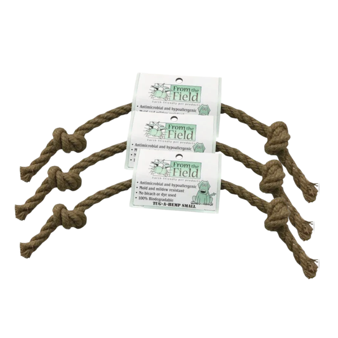 JUGUETE DE TIRAR PARA PERROS DE CÁÑAMO NATURAL 