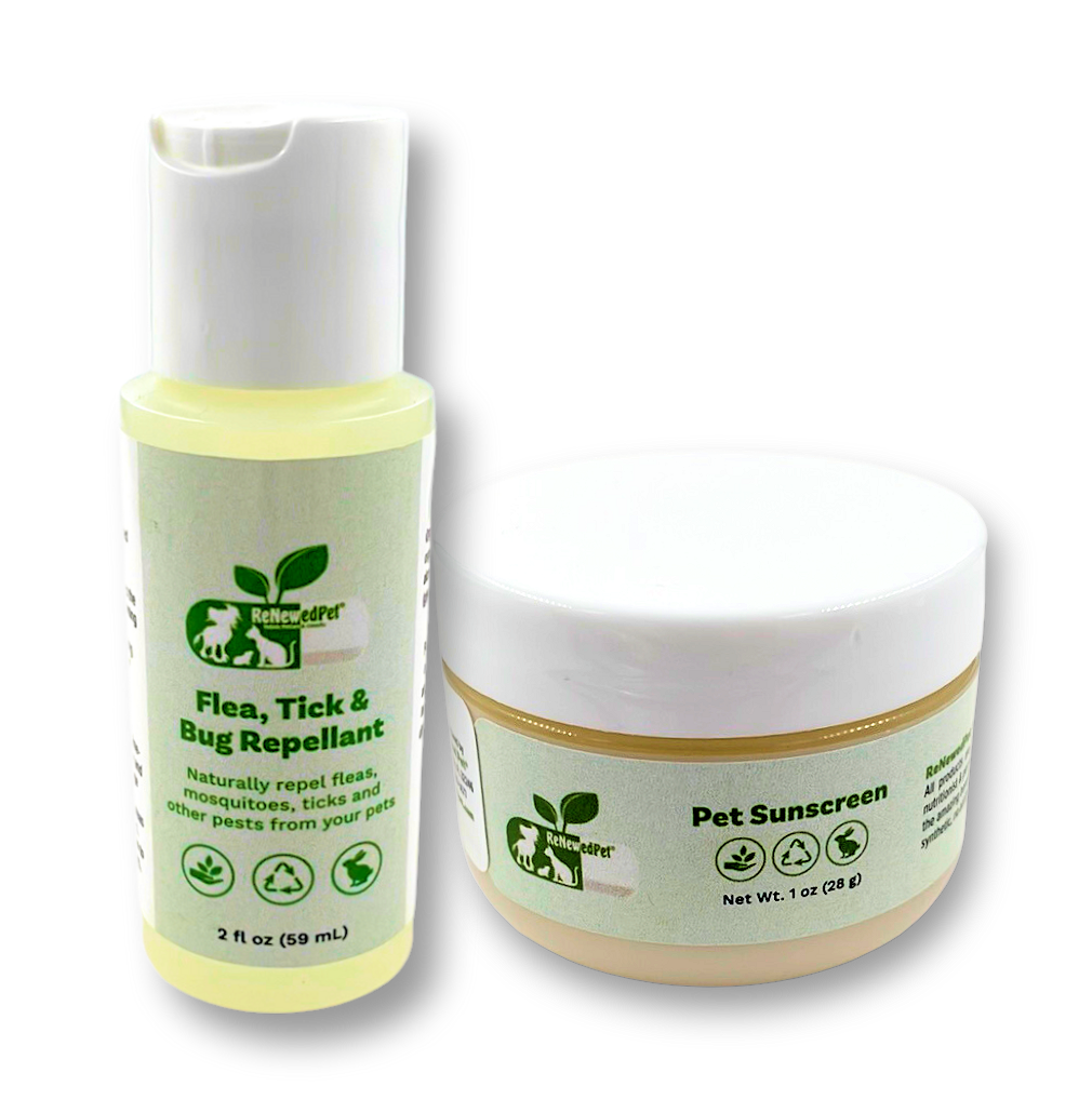 KIT DE SÉCURITÉ EXTÉRIEURE / Crème solaire et répulsif anti-puces/tiques/insectes 