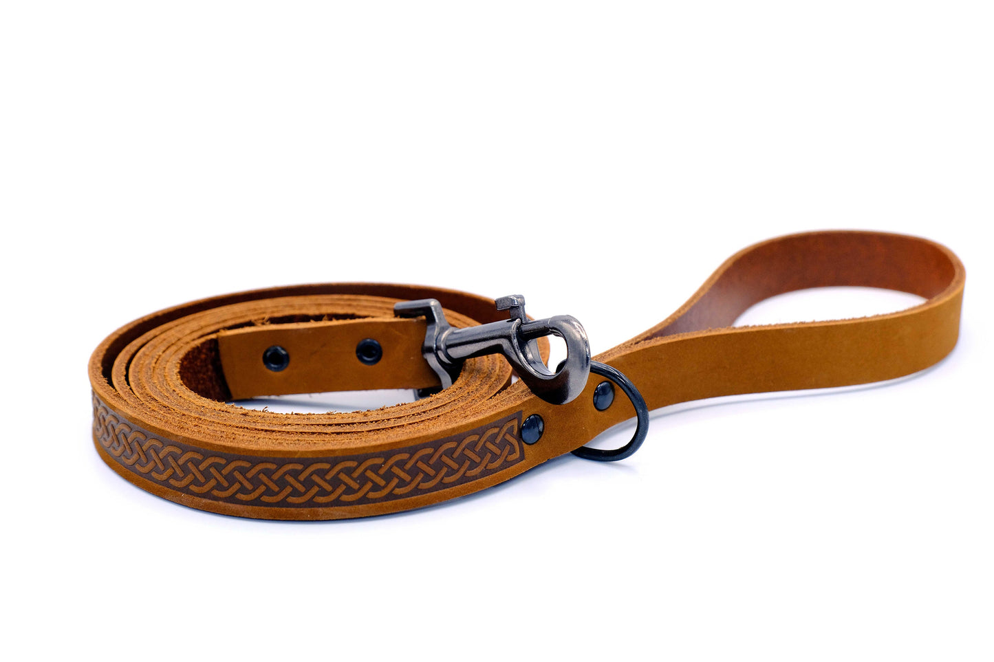 Correa para perros Celtic Sport de cuero marrón tierra 