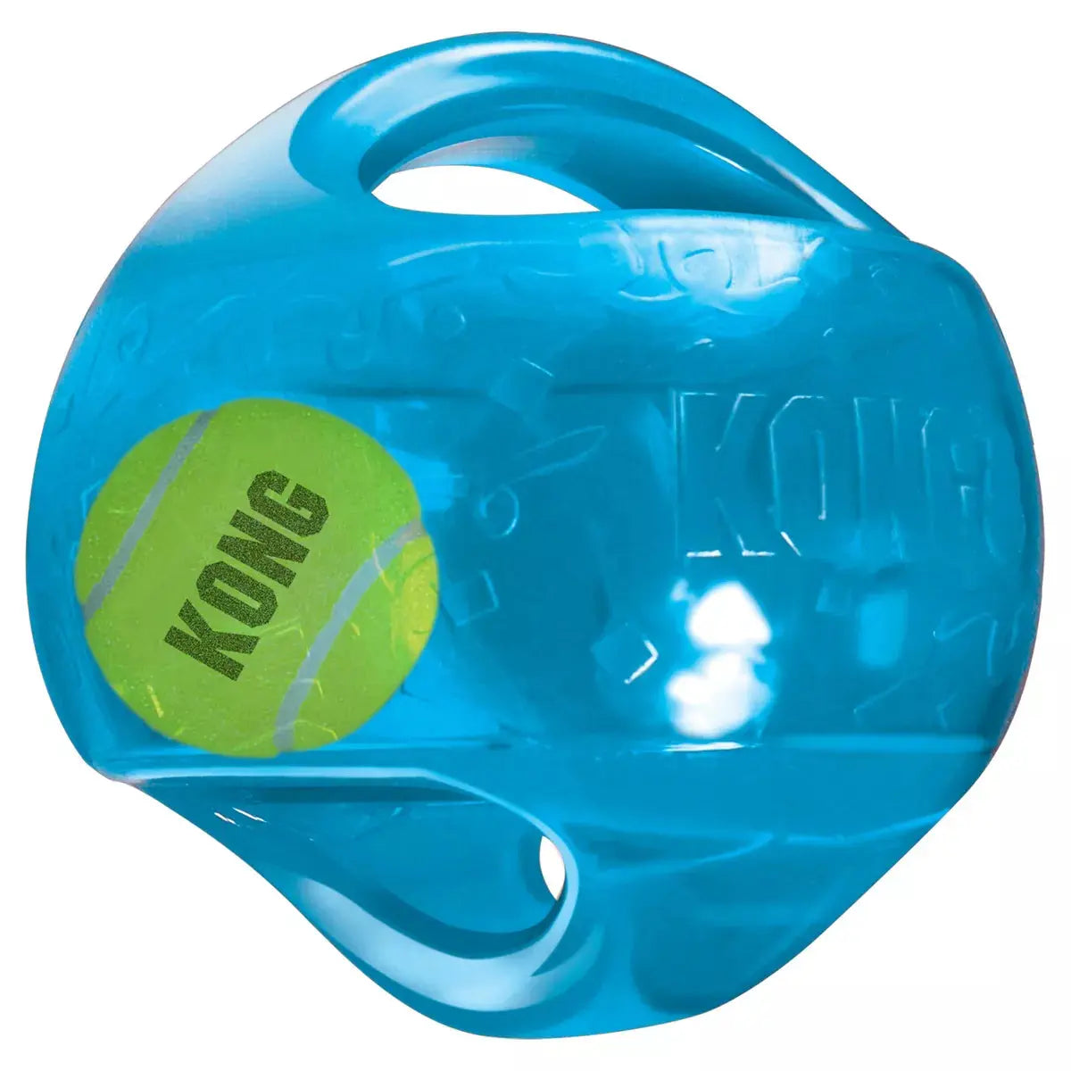 Jouet interactif pour chien KONG 2-en-1 Jumbler - Bleu - M/L