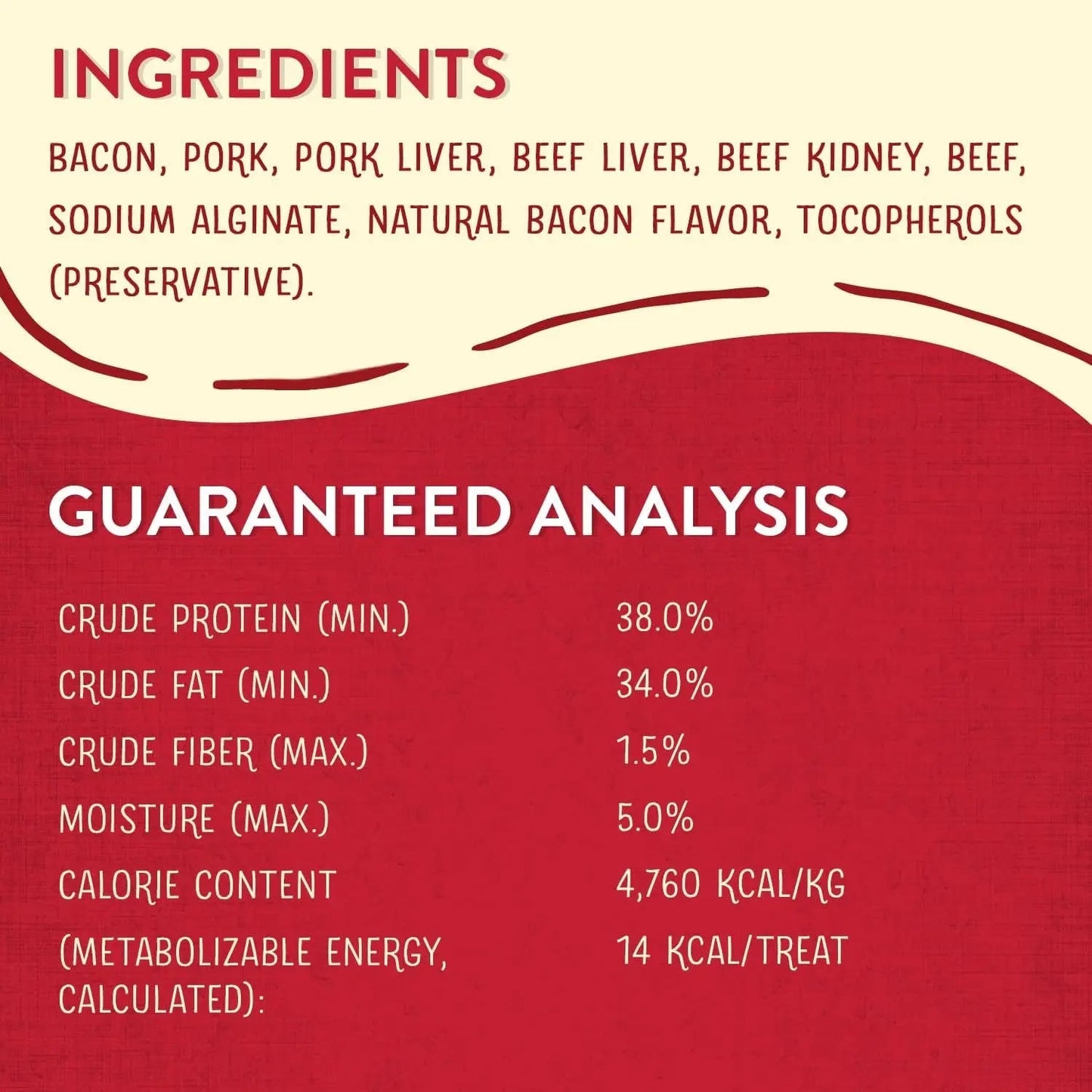 Golosinas para perros Wild Weenies crudas y liofilizadas - Golosinas de entrenamiento ricas en proteínas para perros y cachorros - Receta de tocino totalmente natural con 95 % de carne y vísceras - Hecho en EE. UU. - Bolsa de 325 g