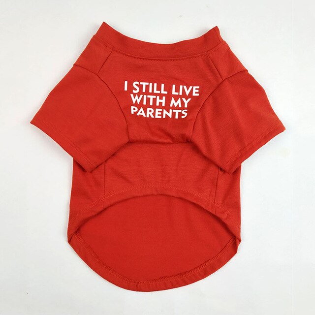 T-shirt « Je vis encore chez mes parents »