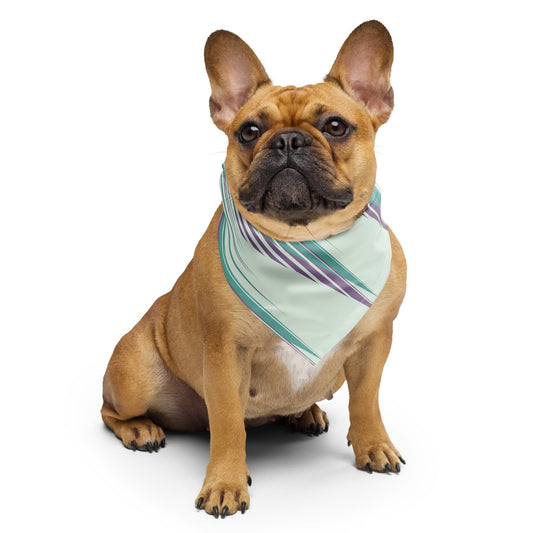 Bandana abstrait Sebastian &amp; Clementine années 80 pour chiens et chats