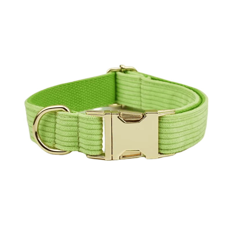 Ensemble classique en velours côtelé vert pomme personnalisé