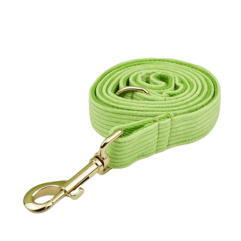 Ensemble classique en velours côtelé vert pomme personnalisé